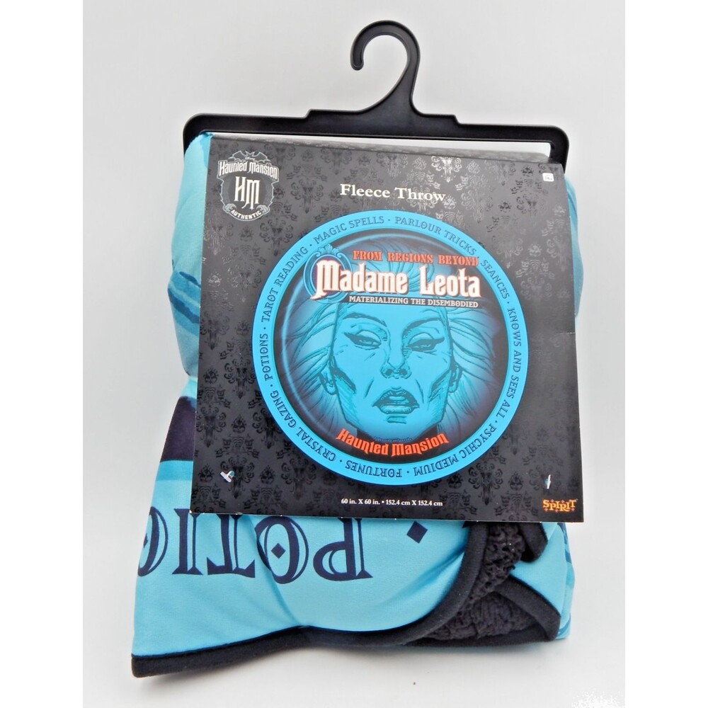 Disney Haunted Mansion Madame Leota Round Blanket Fleece Throw New Tags